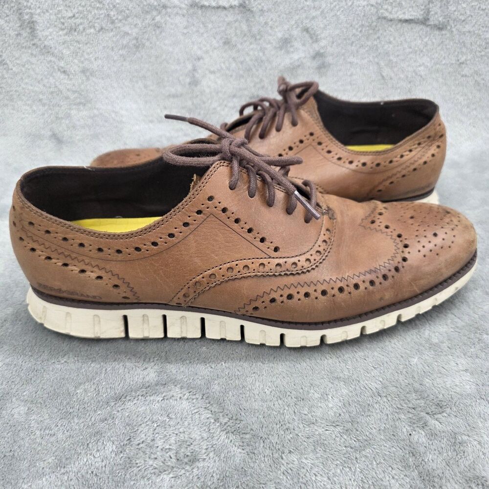 Cole Haan Zerogrand $160 Men's Wingtip Oxfords Shoes Size 11.5 M Leather C14493